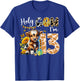 Holy Cow I’m 13 Years Old Dairy Cow Sunflowers 13th Birthday T-Shirt - T-Shirt | Royal
