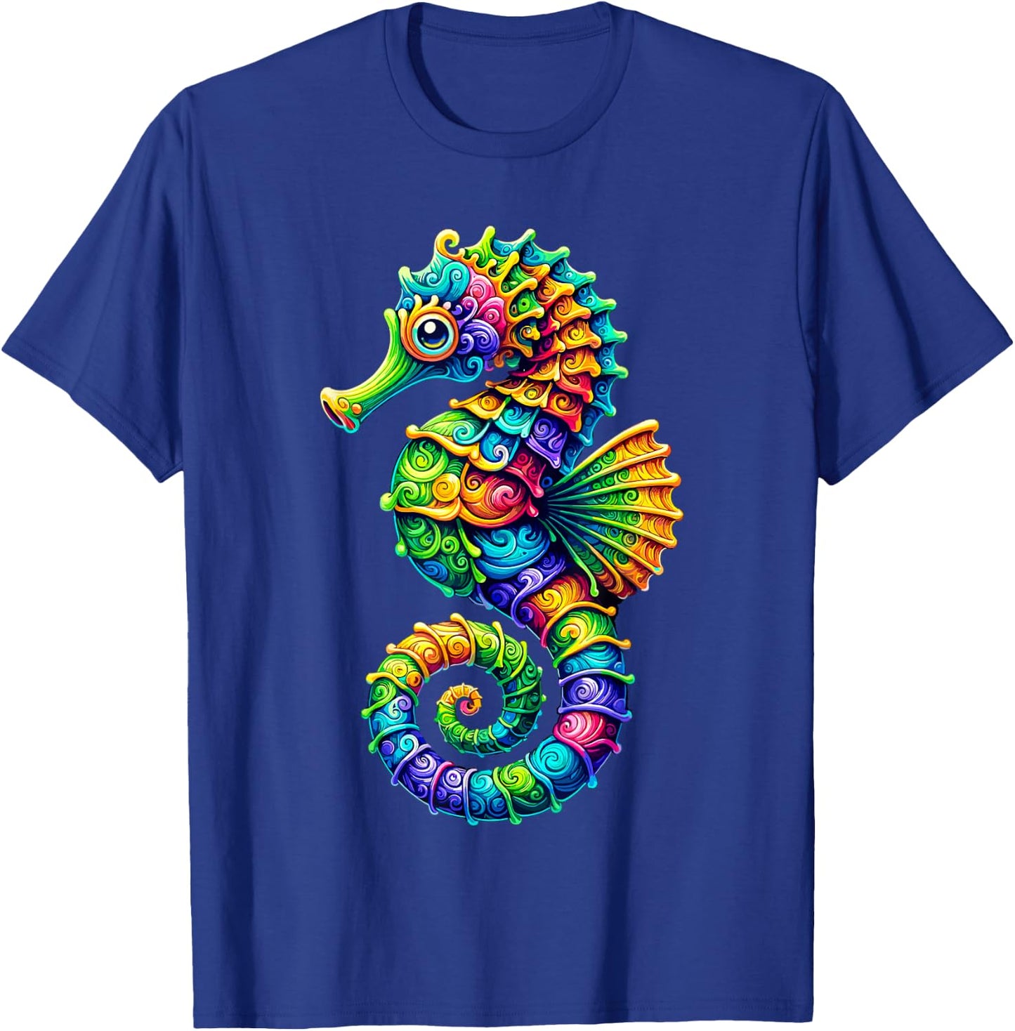 Seahorse Ocean T-Shirt - T-Shirt | Royal