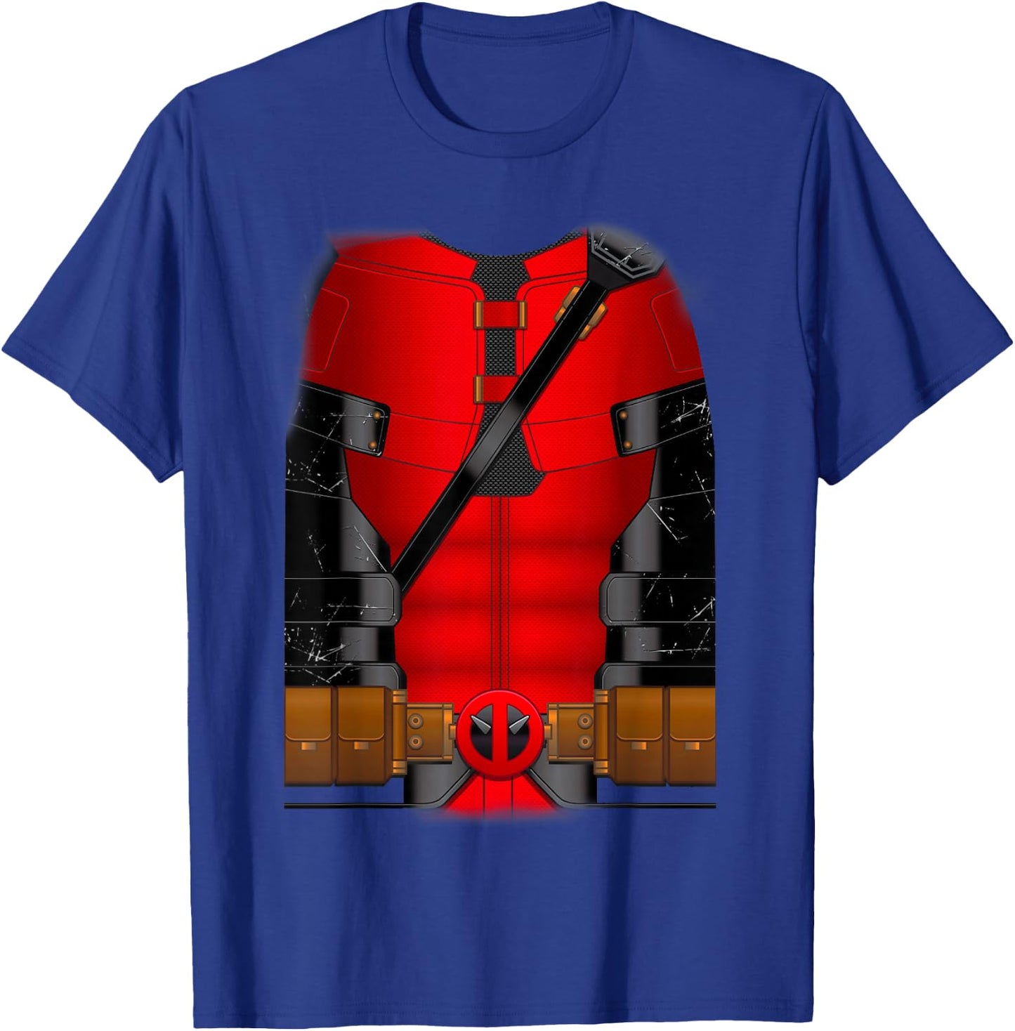 Marvel Deadpool & Wolverine Halloween Deadpool Costume T-Shirt - T-Shirt | Royal