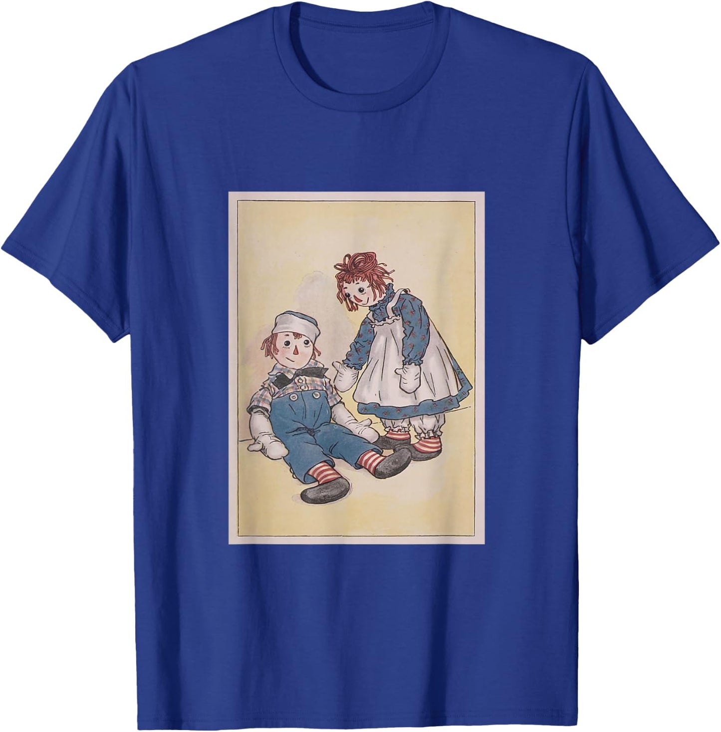 Children's Rag Doll Story Raggedy Ann & Andy (1920) , Small, Black T-Shirt - T-Shirt | Royal