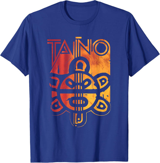 Taino Art Taino Culture Boricua Native American Design T-Shirt - T-Shirt | Royal