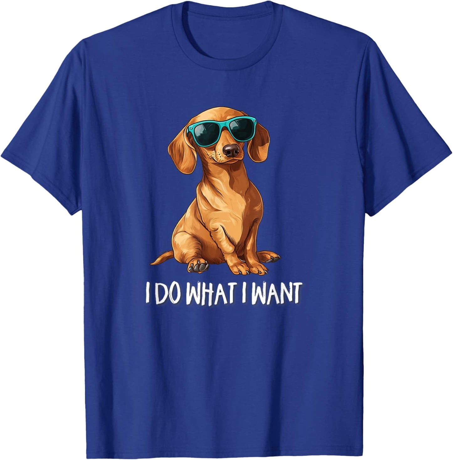 Kids Funny Do What I Want Dachshund Lover T-Shirt - T-Shirt | Royal