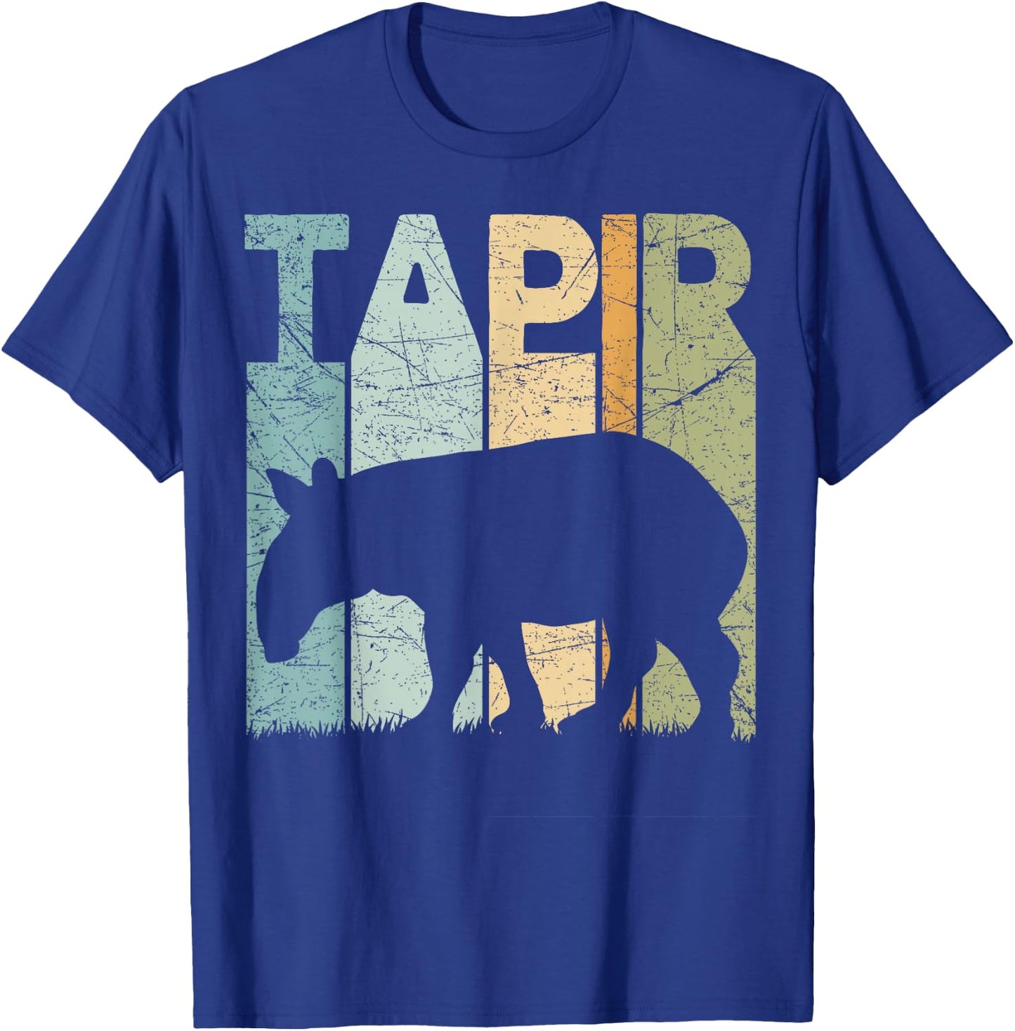 Tapir Vintage Animal Lover Retro Tapir T-Shirt - T-Shirt | Royal