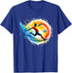 Soccer Player Sports Vintage Men Boys Soccer Ball Soccer T-Shirt - T-Shirt | Royal