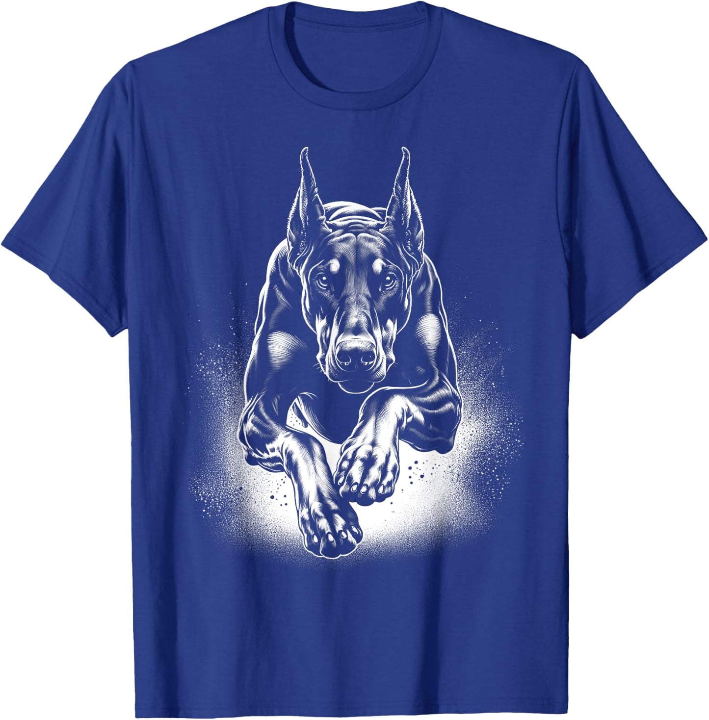 Cool Doberman Dog in Jump T-Shirt - T-Shirt | Royal