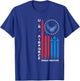 Proud Brother US Air Force Military USA Flag T-Shirt - T-Shirt | Royal