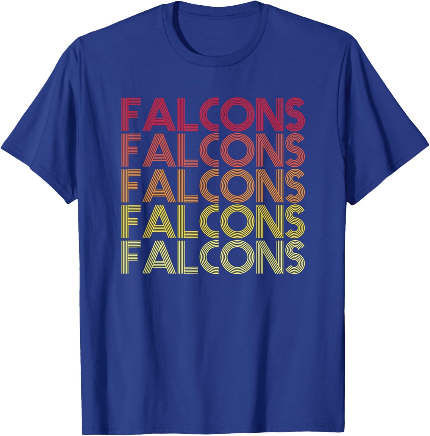 Retro Vintage Falcons T-Shirt - T-Shirt | Royal