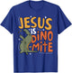 Jesus is Dino-mite T-rex Dinosaur Roaring Faith Christian T-Shirt - T-Shirt | Royal