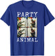Alligator Face Colorful Animal Party Hat Funny Crocodile T-Shirt - T-Shirt | Royal