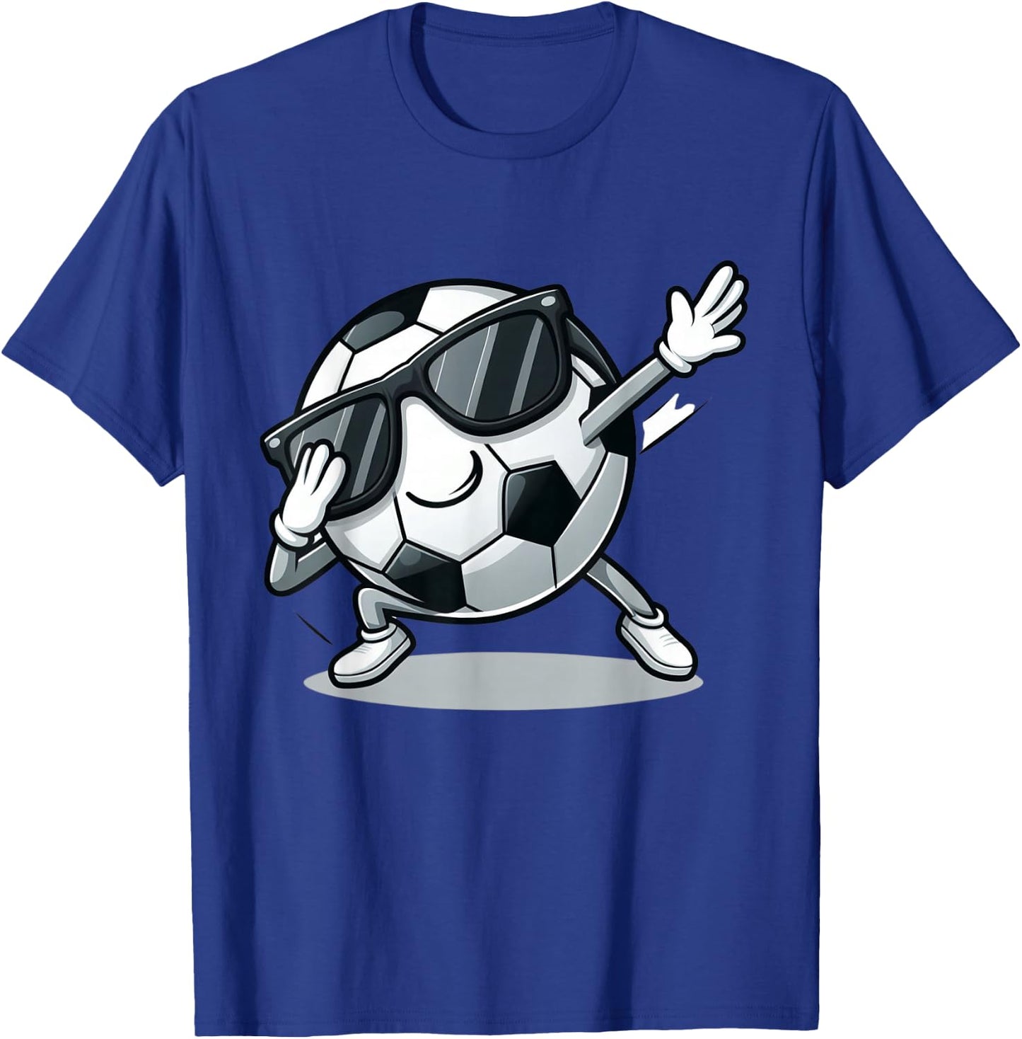 Dabbing Soccer Ball Shirt Funny Boys Men Women Sports Player T-Shirt - T-Shirt | Royal
