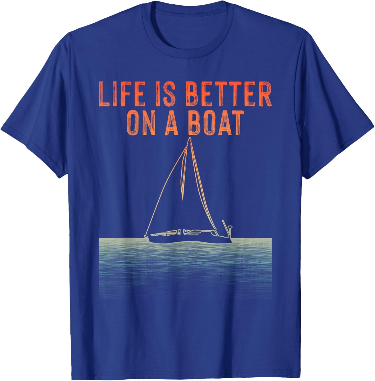 Sailing Design Women Sailor Boating Captain Sailboat T-Shirt - T-Shirt | Royal