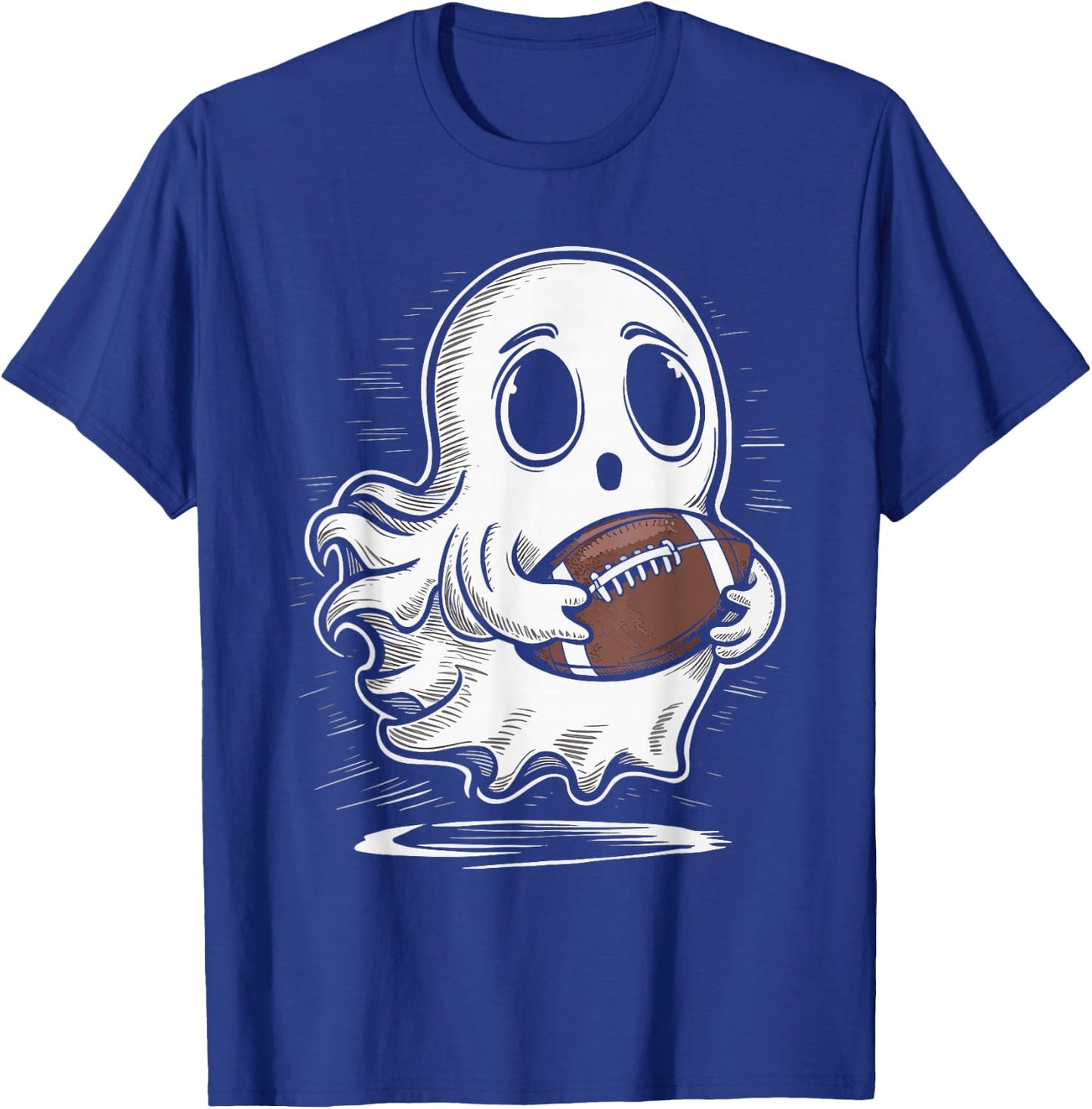 Ghost Playing Football Sport T-Shirt - T-Shirt | Royal