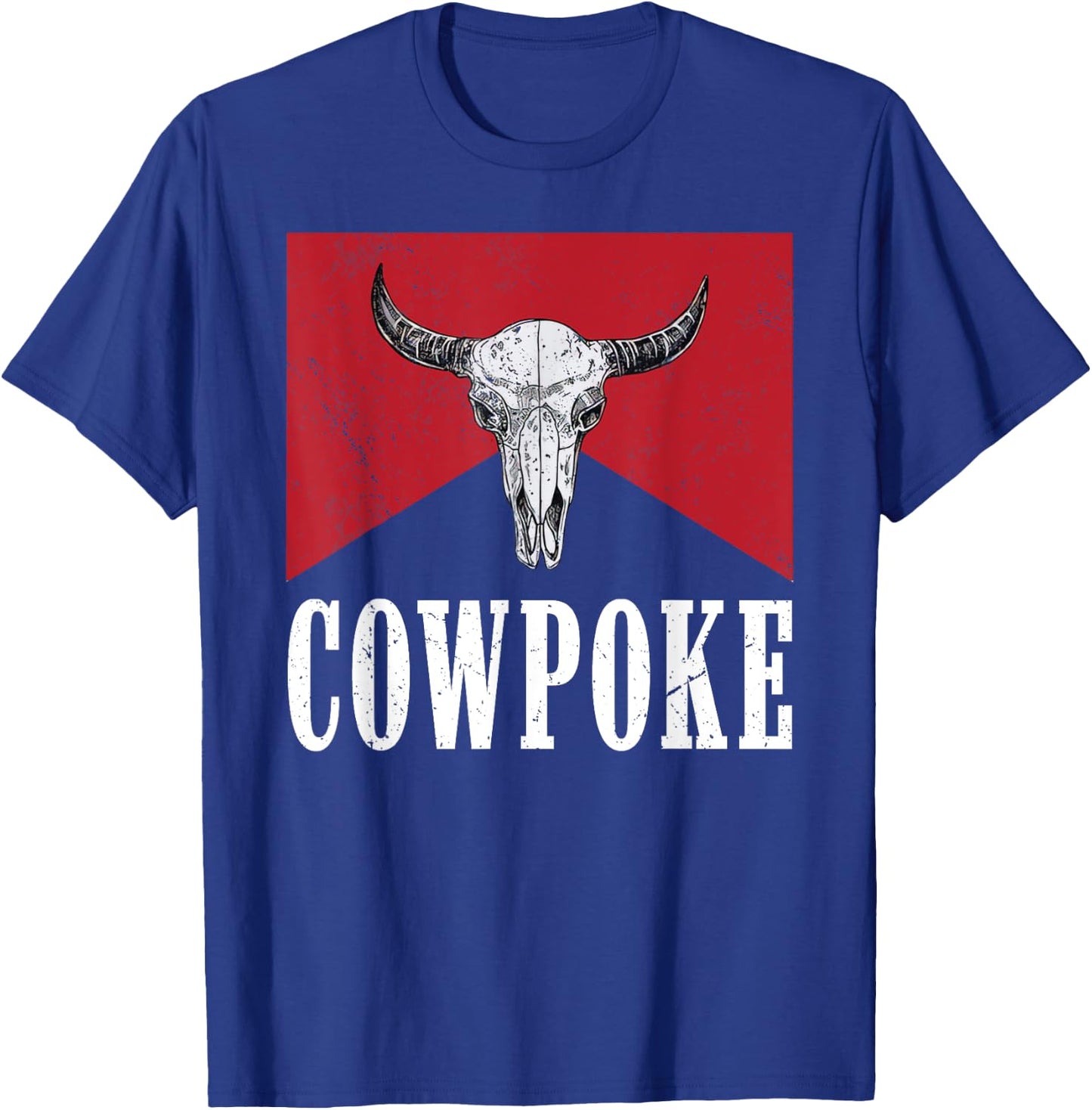 Western Cowpoke, I'm Just a Cowpoke In The Big Rodeo Retro T-Shirt - T-Shirt | Royal