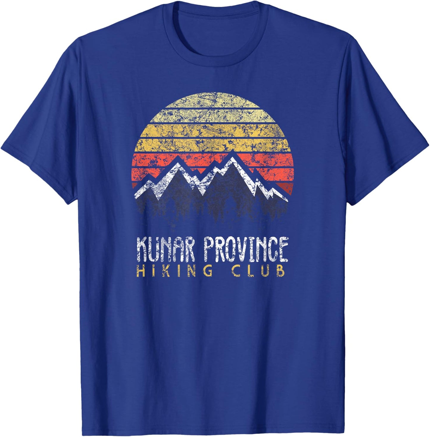 American Marauder: Afghanistan Camping Kunar Hiking Club T-Shirt - T-Shirt | Royal