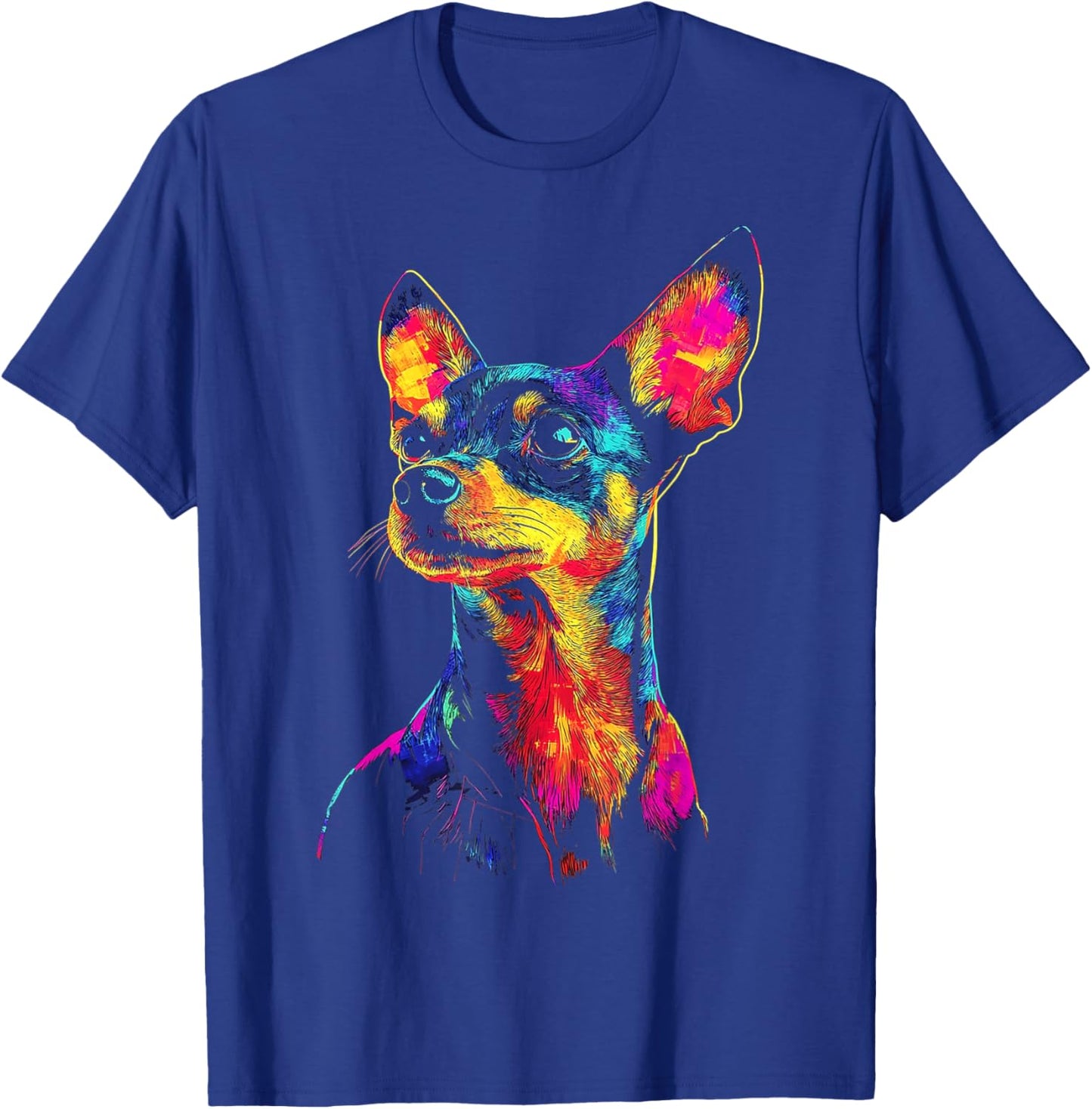 Miniature Pinscher Dog Motif Pet Artwork Miniature Pinscher Women Kids T-Shirt - T-Shirt | Royal