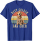 Best Golden retriever Dad Ever Retro Dog Vintage T-Shirt - T-Shirt | Royal