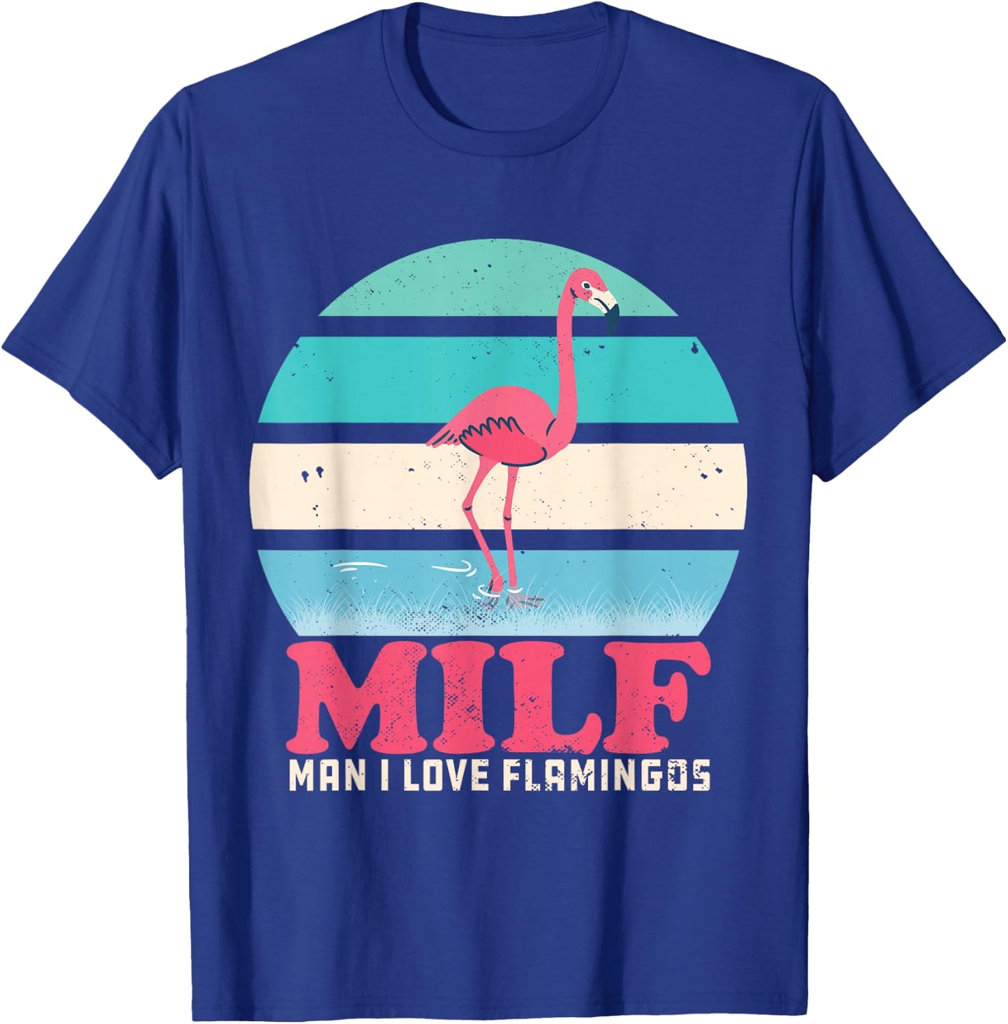 I Love Flamingos Vintage T-Shirt - T-Shirt | Royal