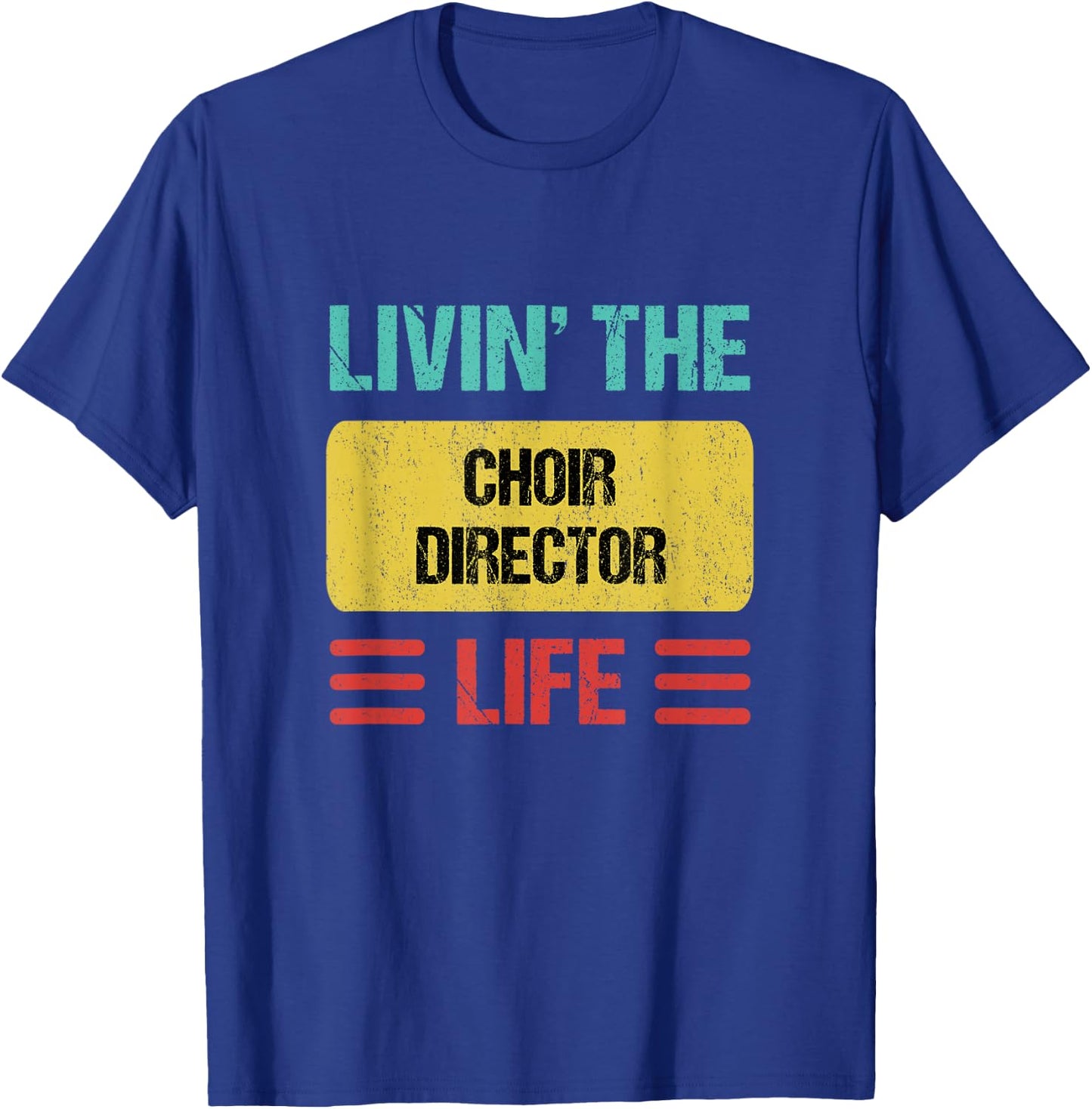 Choir Director Shirts & Gifts -Adults Black Small Modern Short Sleeve T-Shirt - T-Shirt | Royal