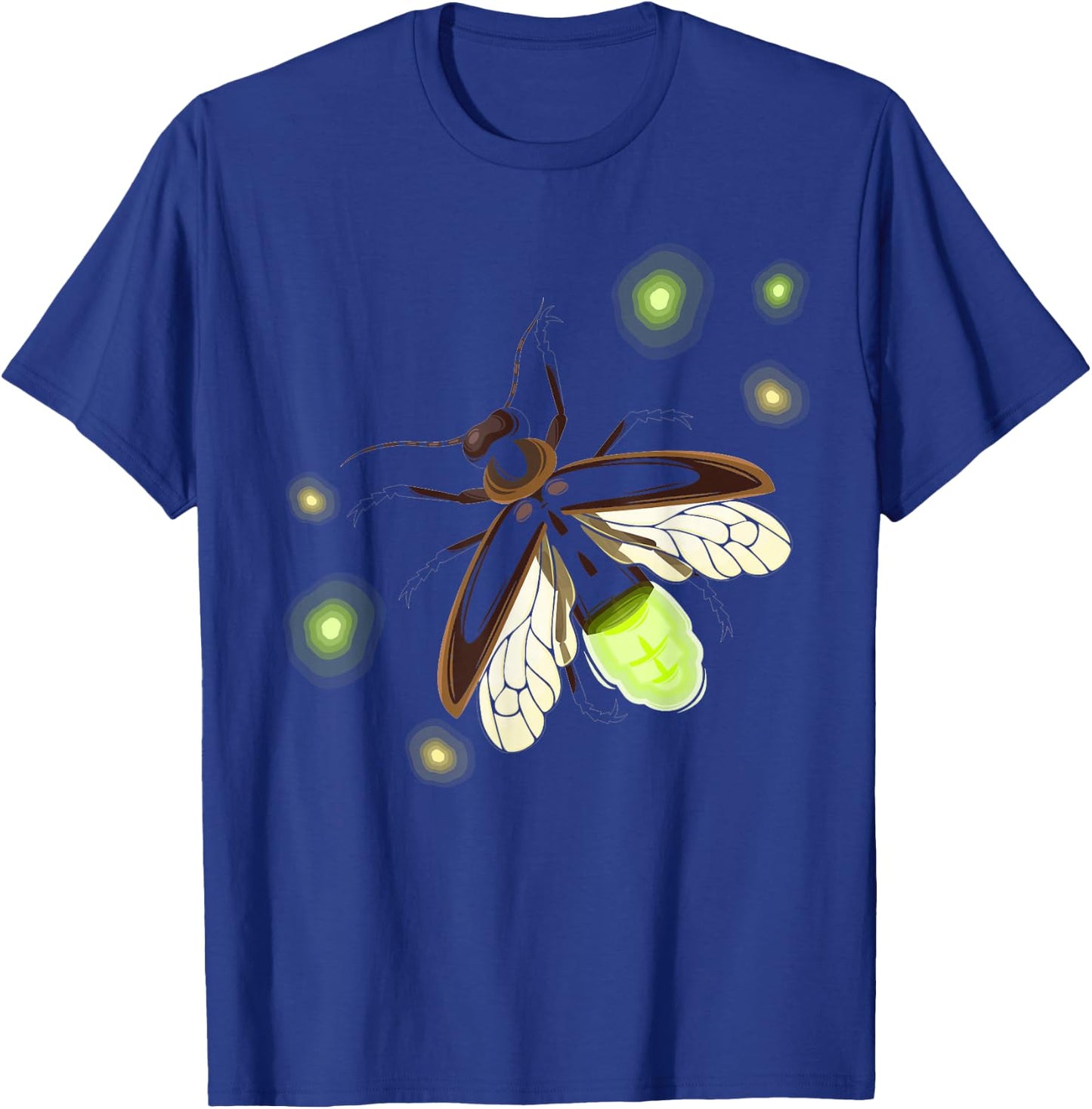 Fireflies Nature Camping Insect T-Shirt - T-Shirt | Royal