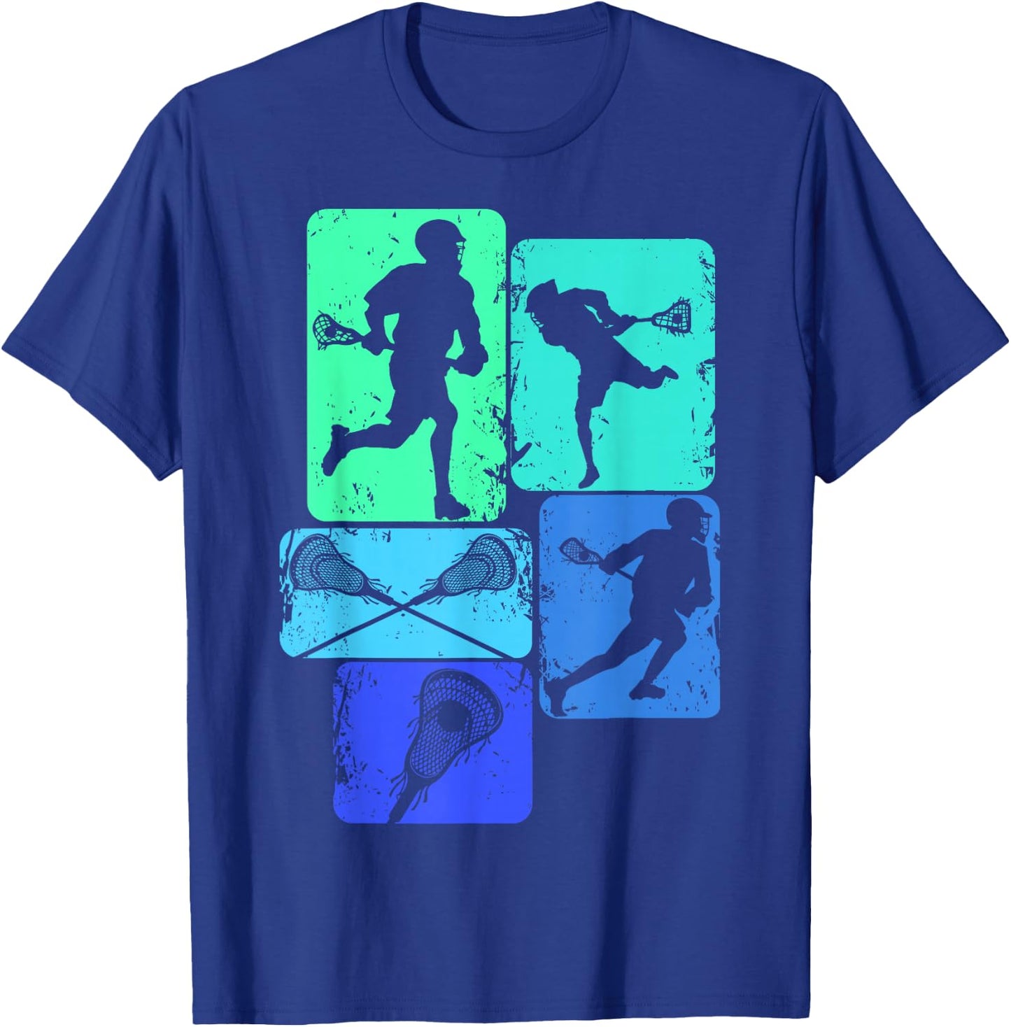 Lacrosse Boys Kids Men Youth T-Shirt - T-Shirt | Royal