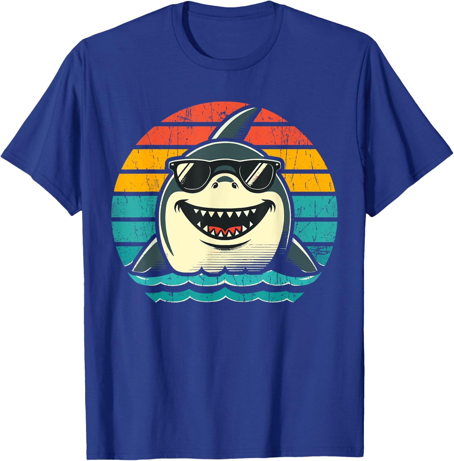 Shark with Sunglasses Animal Shark T-Shirt - T-Shirt | Royal