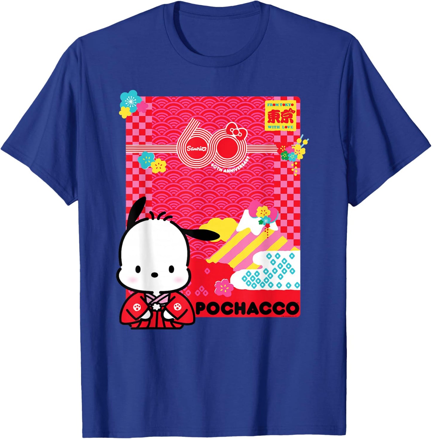 Pochacco Sanrio 60th T-Shirt - T-Shirt | Royal