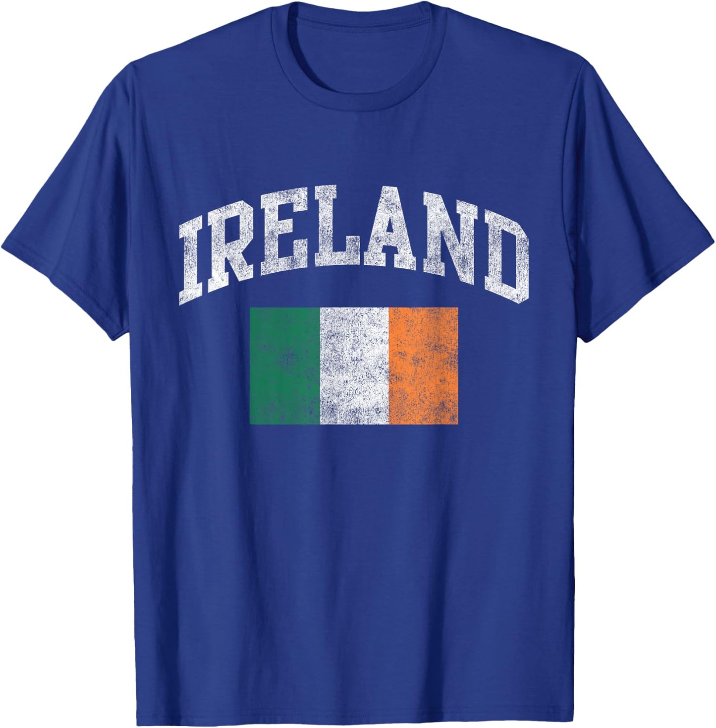 Vintage Ireland Irish Flag Green St. Patrick's Day T-Shirt - T-Shirt | Royal