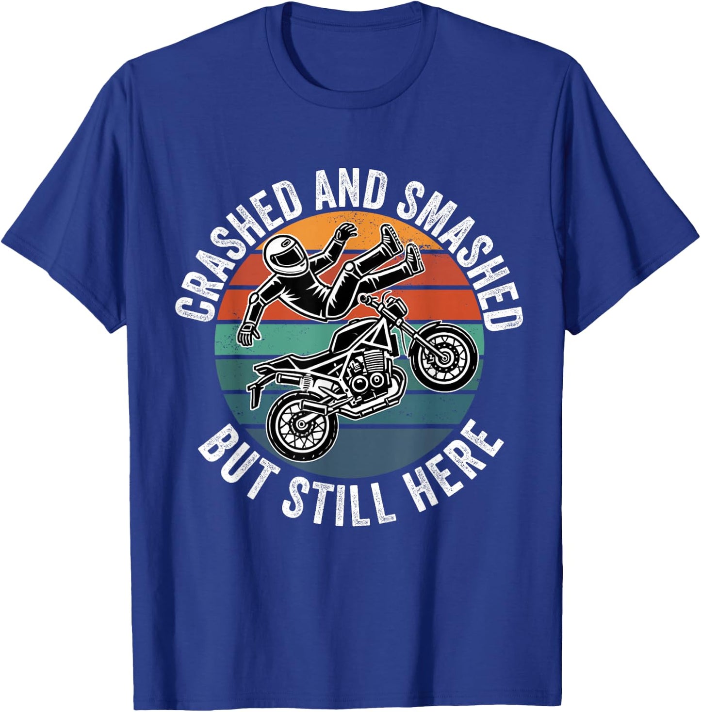 Motorcycle Accident Survivor Bike Crash Injury Recovery T-Shirt - T-Shirt | Royal