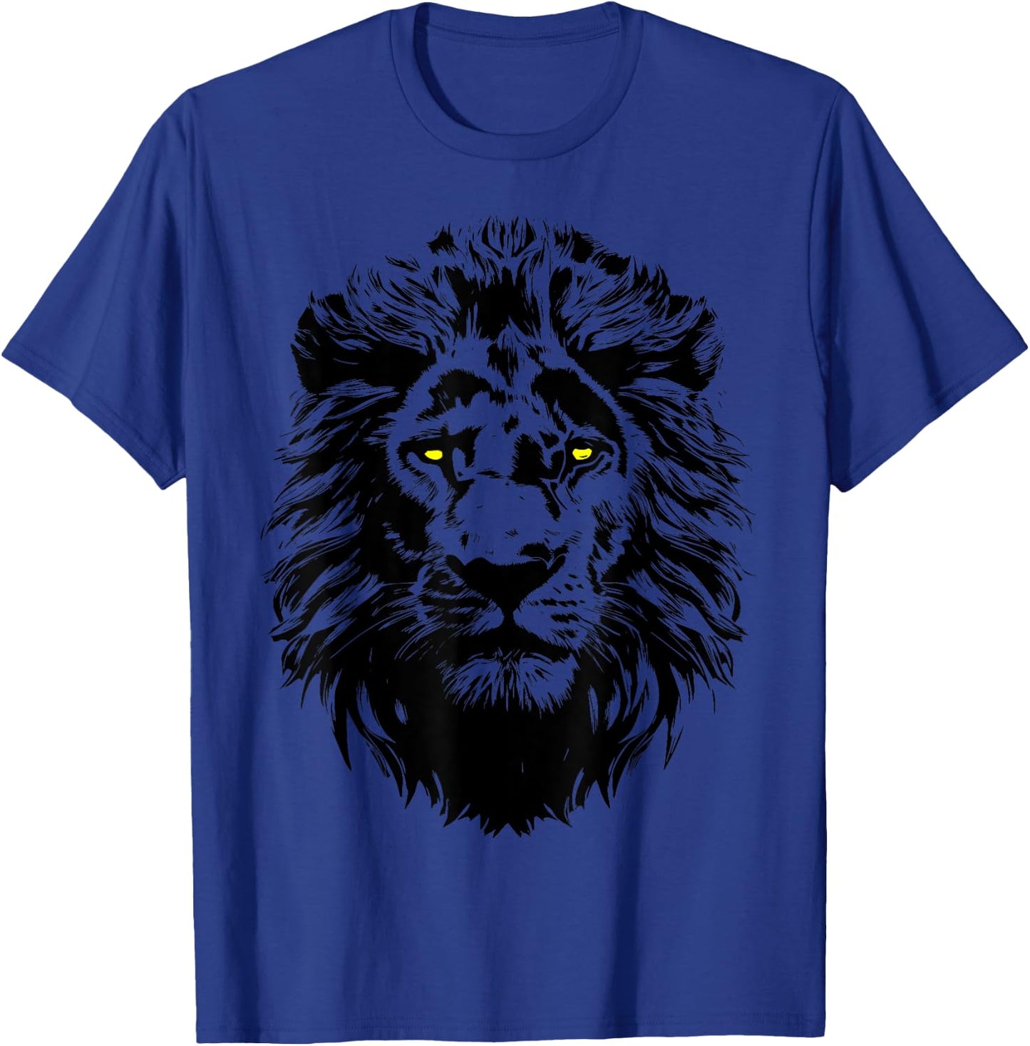 Lion, Gazing Eyes Lion Head, Lion Face, Lion Head T-Shirt - T-Shirt | Royal