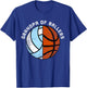 Grandpa Of Ballers Funny Volleyball Basketball Grandpa T-Shirt - T-Shirt | Royal