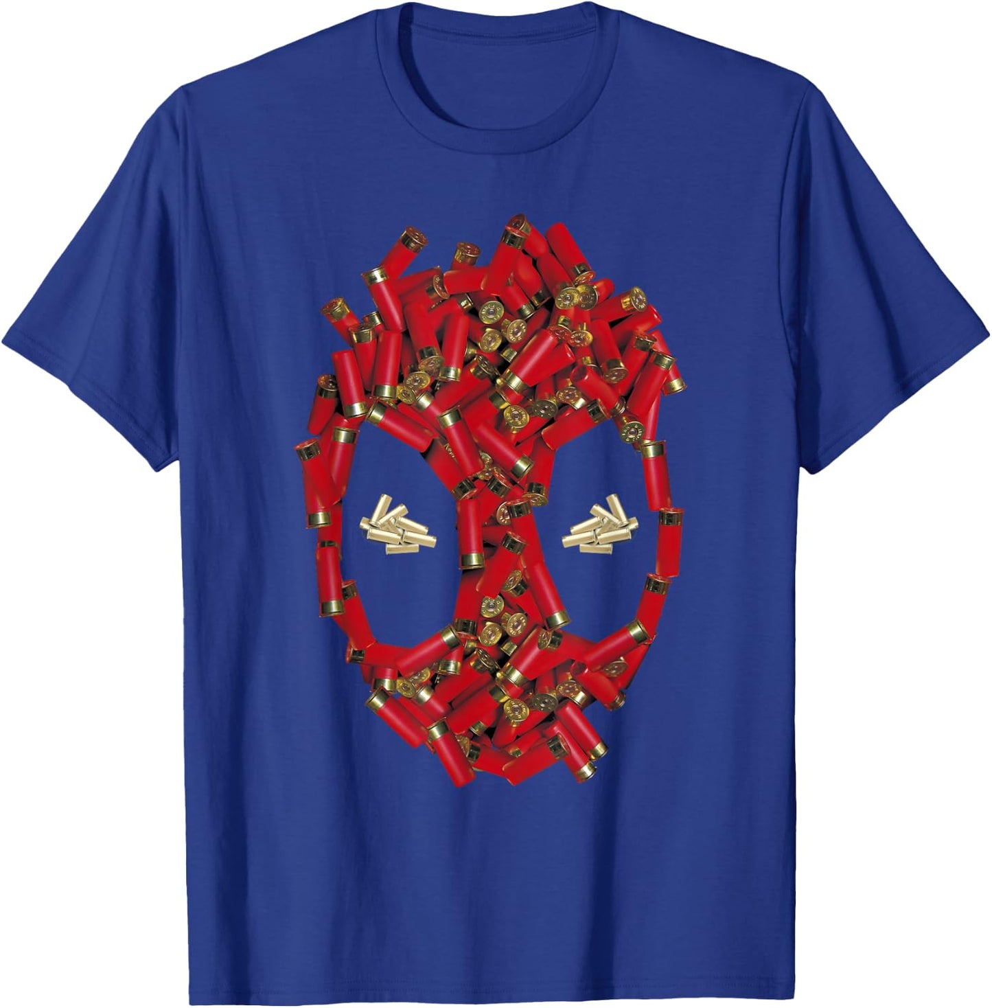 Marvel Comics Deadpool Shotgun Shell Big Face T-Shirt - T-Shirt | Royal