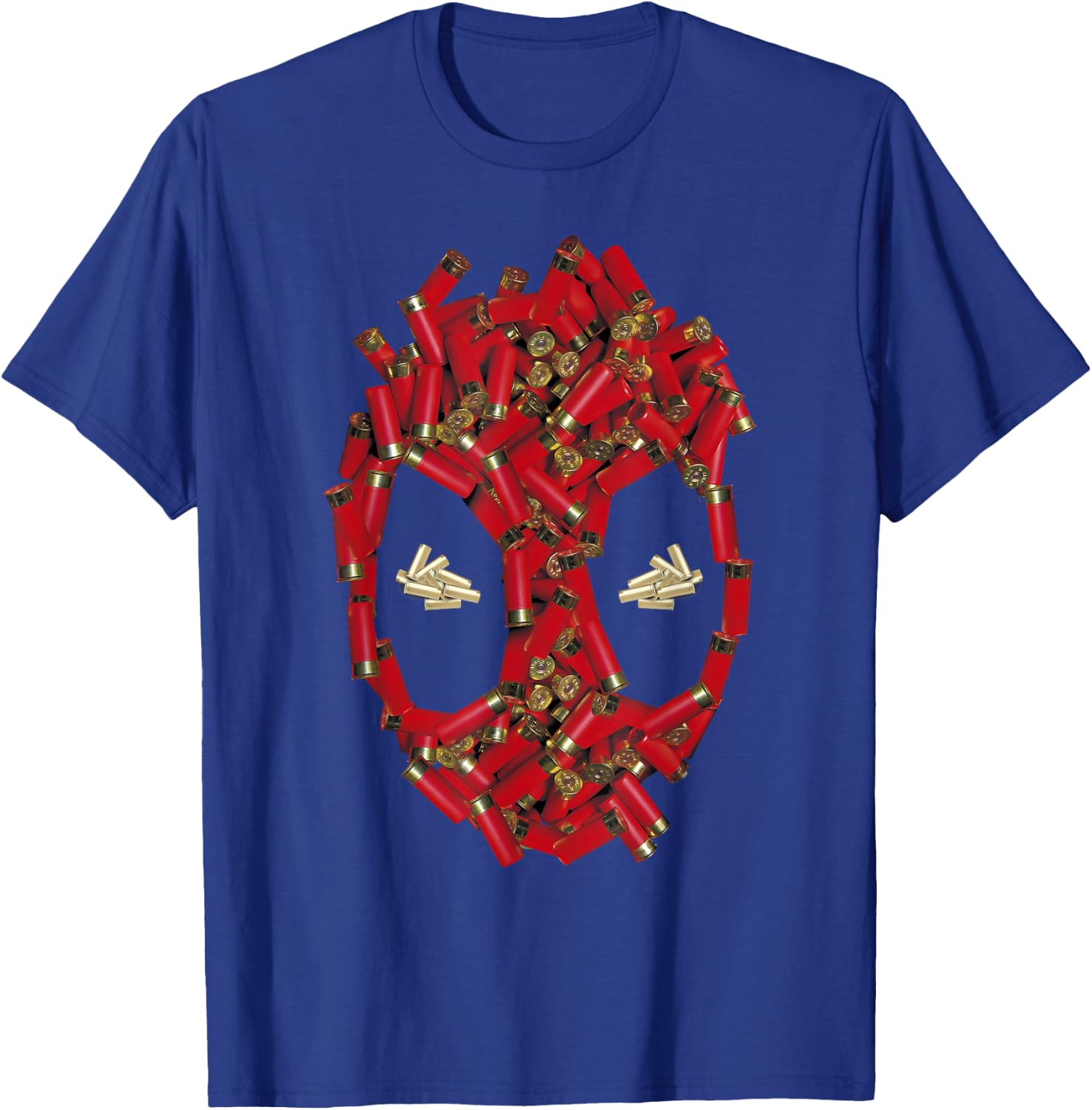 Marvel Comics Deadpool Shotgun Shell Big Face T-Shirt - T-Shirt | Royal