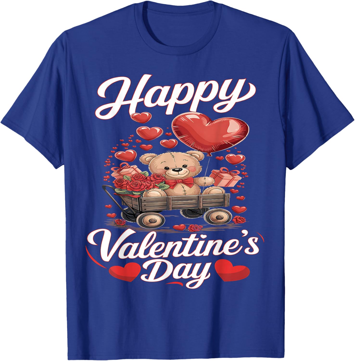 Happy Valentines Day Shirts Women Cute Valentine T-Shirt - T-Shirt | Royal