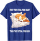 Welsh Corgi Pembroke Sleeping Pajamas Nightgown T-Shirt - T-Shirt | Royal