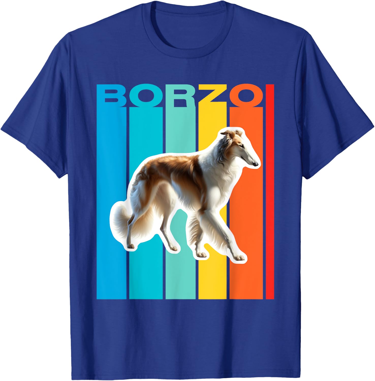 Colorful Borzoi T-Shirt - T-Shirt | Royal