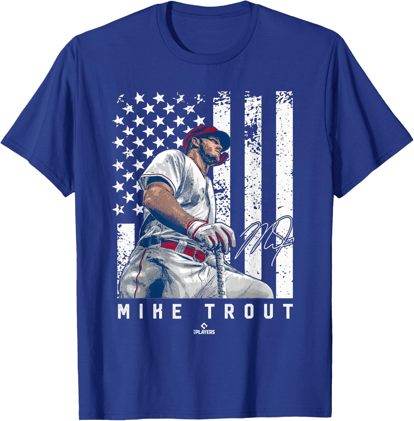 Show Your Pride Mike Trout Los Angeles MLBPA T-Shirt - T-Shirt | Royal