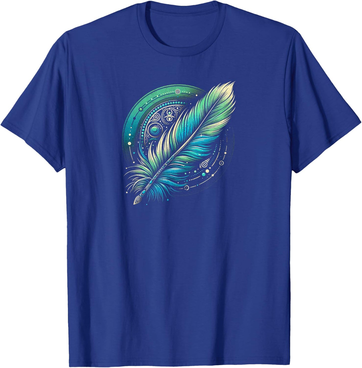 Spiritual Feather T-Shirt - T-Shirt | Royal