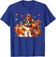 St. Bernard Thanksgiving Leopard Pumpkins Fall Leaves Lover T-Shirt - T-Shirt | Royal