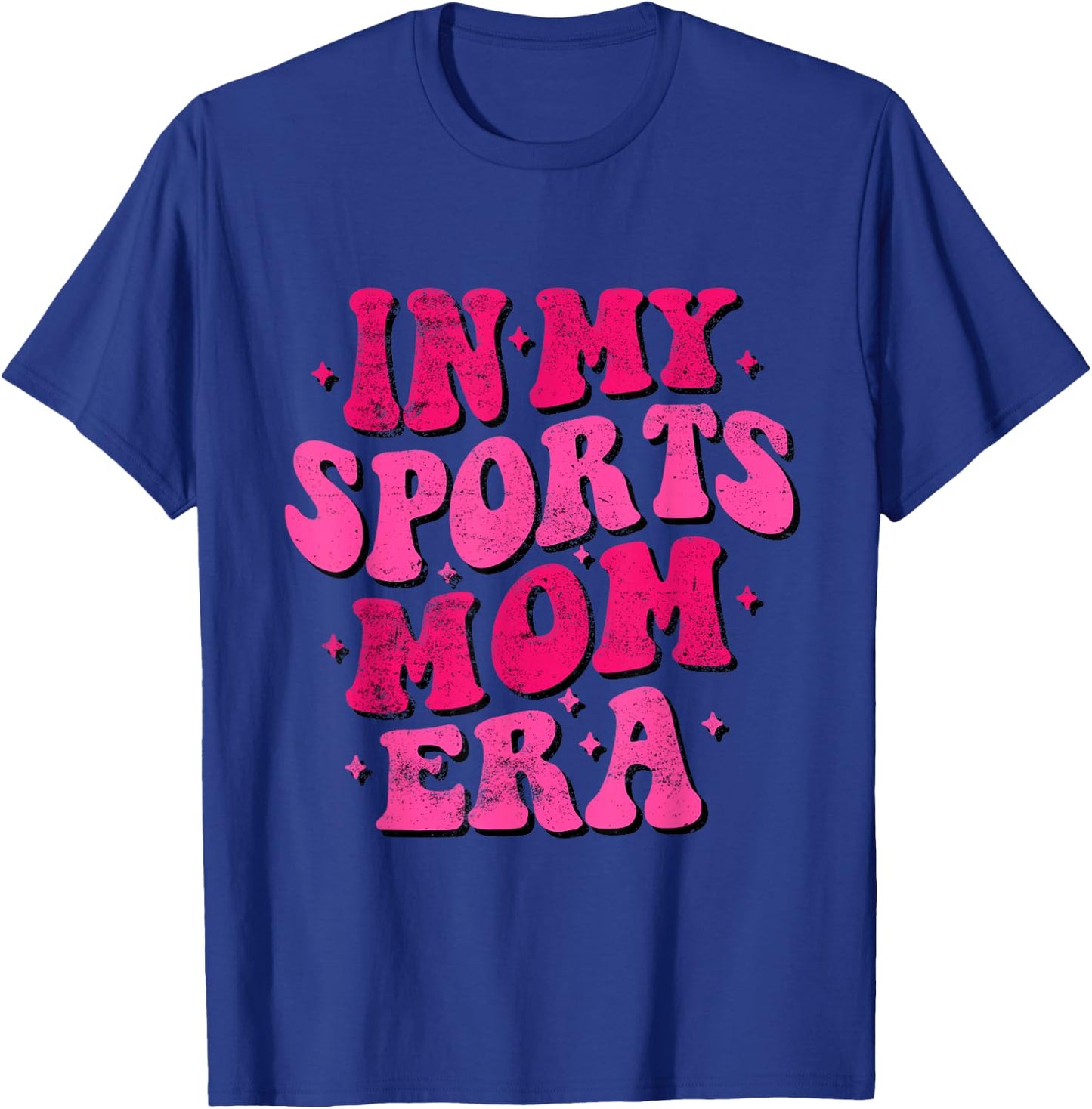 In My Sports Mom Era Funny Sports Mom Groovy Mothers Day T-Shirt - T-Shirt | Royal