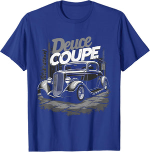1932 Retro Hot Rod car graphic Deuce Coupe 3 window T-Shirt - T-Shirt | Royal