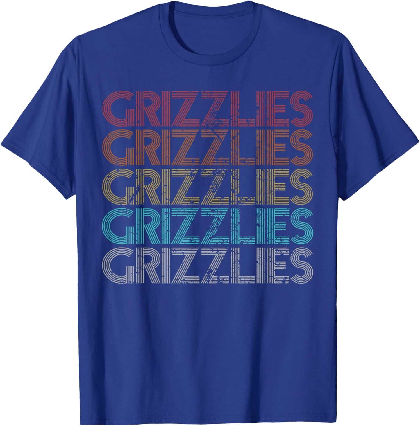 Retro Vintage Grizzlies T-Shirt - T-Shirt | Royal
