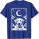 Tarot Card Vintage Crescent Moon Labrador Retriever Dog Mom T-Shirt - T-Shirt | Royal