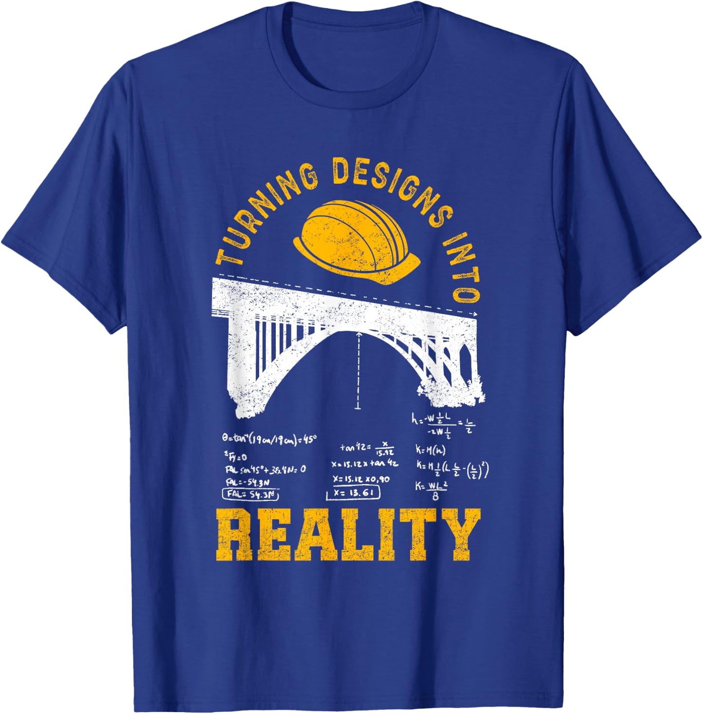 Civil Engineer Design Men Student Woman Mechanical T-Shirt - T-Shirt | Royal