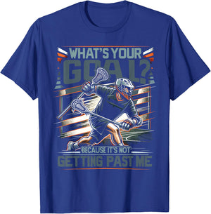 Funny Lax Goalkeeper Lacrosse Goalie Lacrosse T-Shirt - T-Shirt | Royal