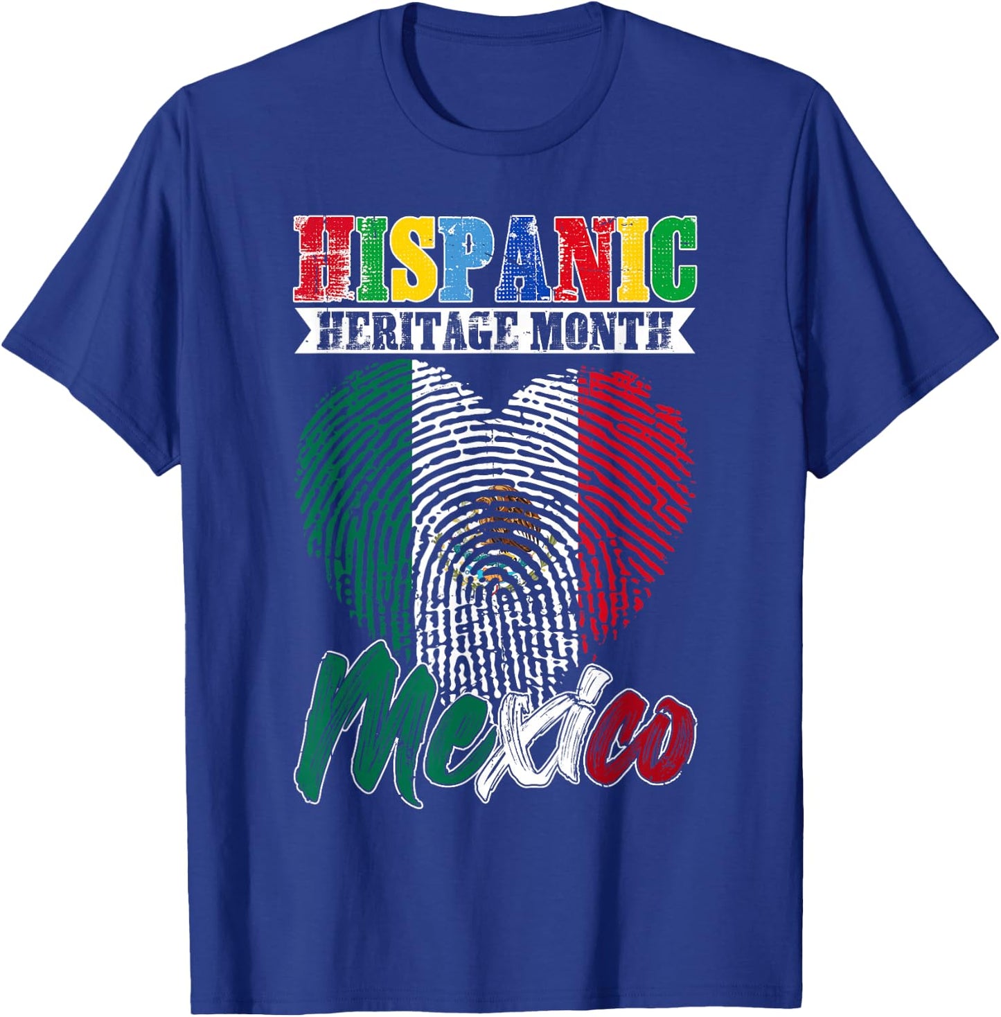 Hispanic Heritage Month Mexican Women Mexico Independence T-Shirt - T-Shirt | Royal