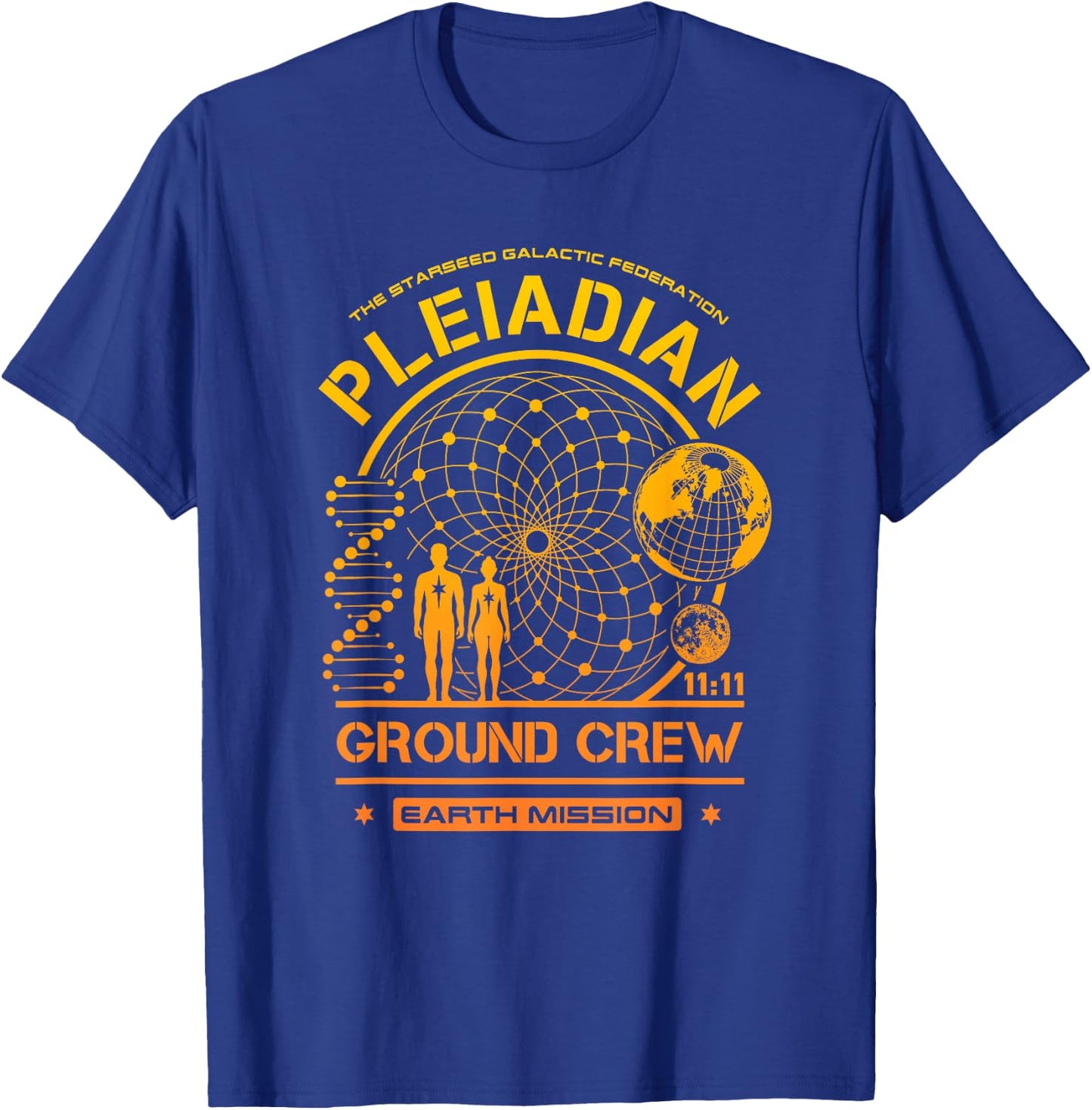 Pleiadian Starseed Earth Mission Ground Crew T-Shirt - T-Shirt | Royal