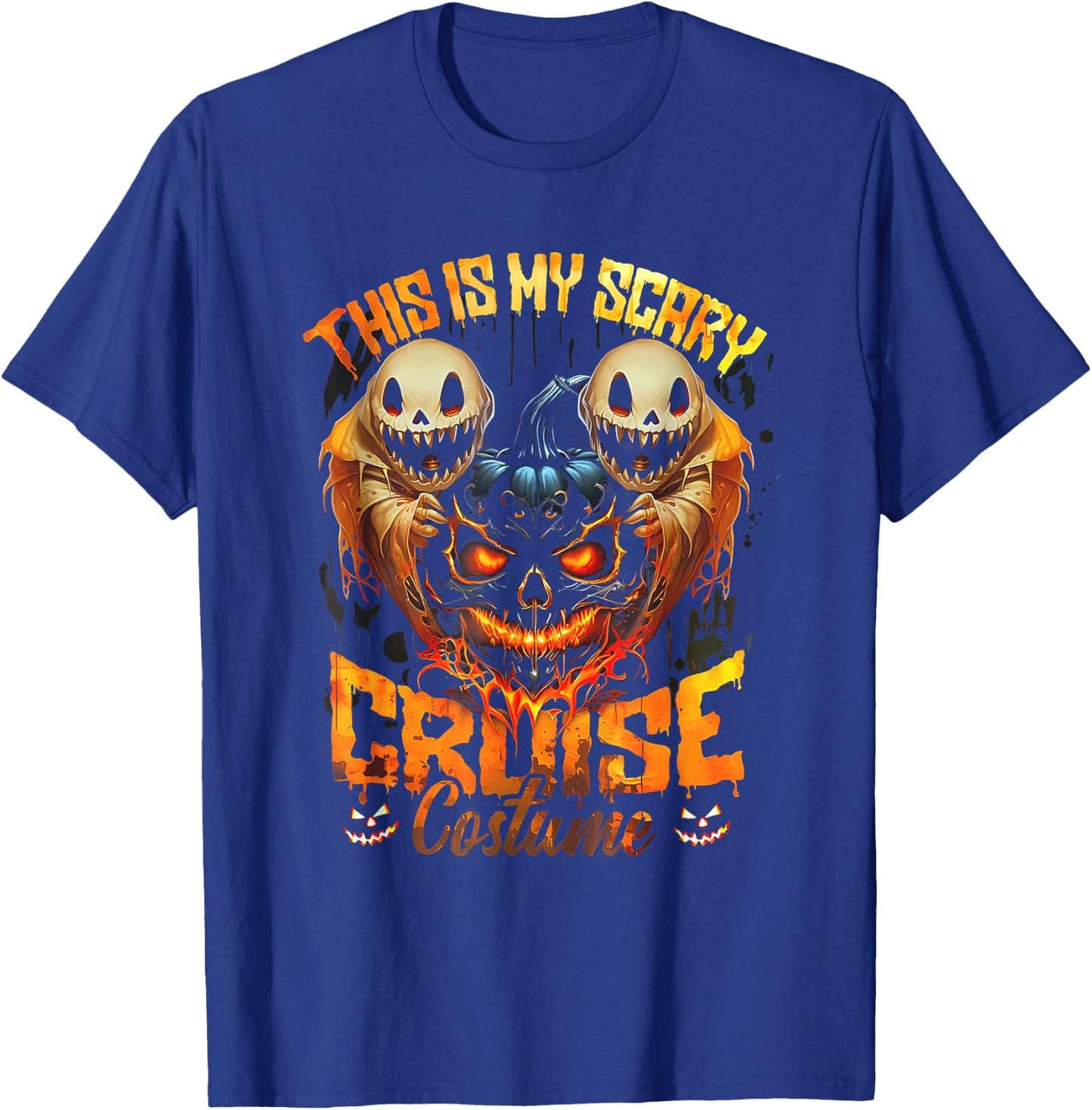 This Is My Scary Cruise Costume Devil Ghost Horror Halloween T-Shirt - T-Shirt | Royal
