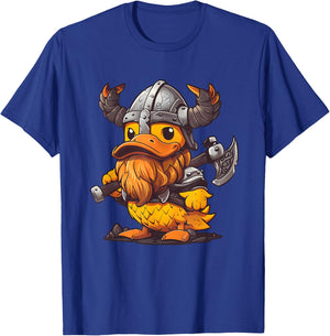 Rubber Duck Viking Duck Rubber Duckling Viking Helmet T-Shirt - T-Shirt | Royal