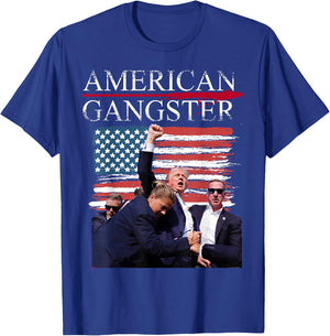 American Trump Gangster T-Shirt - T-Shirt | Royal