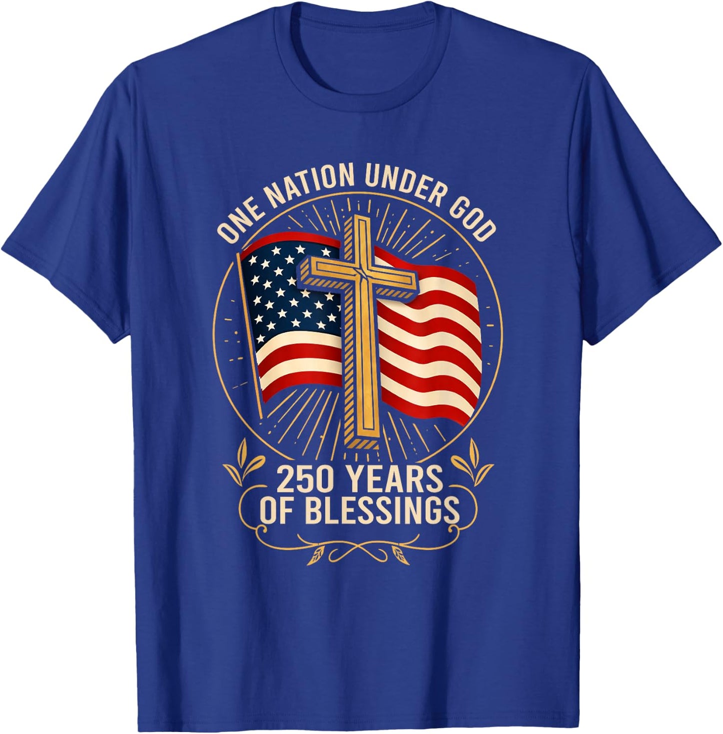Anniversary USA Patriotic T-Shirt - T-Shirt | Royal